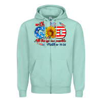 With God All Things Are Possible Usa Zipper Hoodie | Teevron