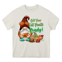 Cream Get your fat pants ready Heavy Core Tee - NancyCooperArtShop