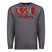 Charcoal Heather love vibes Premium Sweatshirt - AdoDesignShop