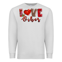 Dove Grey love vibes Premium Sweatshirt - AdoDesignShop