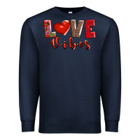 Navy love vibes Premium Sweatshirt - AdoDesignShop