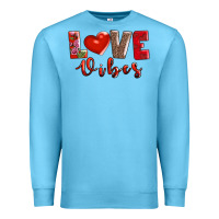 Ocean Blue love vibes Premium Sweatshirt - AdoDesignShop