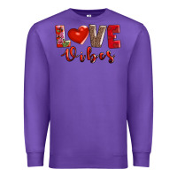 Purple love vibes Premium Sweatshirt - AdoDesignShop