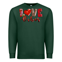 Sports Green love vibes Premium Sweatshirt - AdoDesignShop