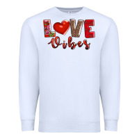 White love vibes Premium Sweatshirt - AdoDesignShop