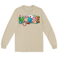 Mushroom Easter Nurse Long Sleeve Tee - BundleAndBundleShop