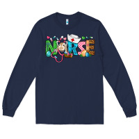 Navy Easter Nurse Long Sleeve Tee - BundleAndBundleShop
