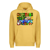 Antique Gold christmas truck Premium Hoodie - SublimationCraftShop