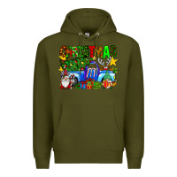 Army Green christmas truck Premium Hoodie - SublimationCraftShop