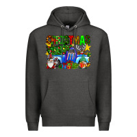 Charcoal Heather christmas truck Premium Hoodie - SublimationCraftShop