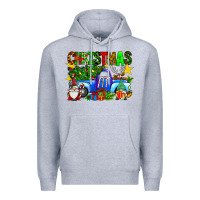 Heather Grey christmas truck Premium Hoodie - SublimationCraftShop
