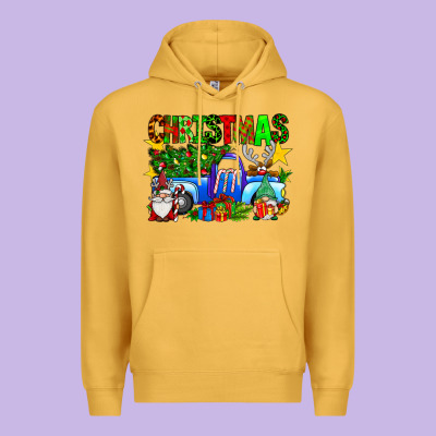 Christmas Truck Premium Hoodie Designed By Sublimationcraftshop