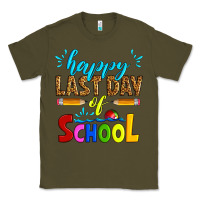 Army Green happy last day of school Classic Tee - Artiststas