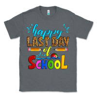 Charcoal Heather happy last day of school Classic Tee - Artiststas