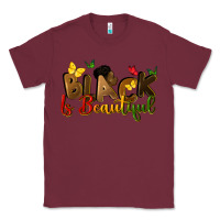 Burgundy black is beautiful Classic Tee - CowGirlArtShop