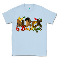 Dusty Blue black is beautiful Classic Tee - CowGirlArtShop