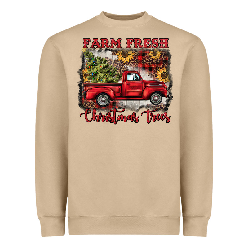 Farm Fresh Christmas Trees Heavyweight Sweatshirt by BarkalooDesign | Teevron