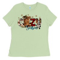 Matcha cozy season Ladies Tee - CowGirlArtShop