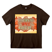 Chocolate Brown Pumpkin spice latte Heavy Core Tee - NancyCooperArtShop