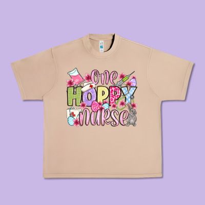 Easter Day One Hoppy Nurse Urban Heavy Tee Designed By Oliviacreatesart