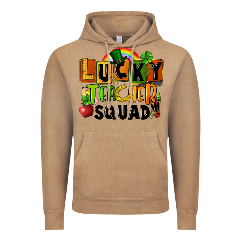 Lucky Teacher Squad Vintage Hoodie by FaDigitalArtStudio | Teevron