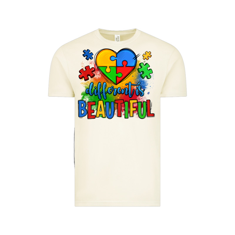 Different Is Beautiful Autism Vintage Tee by OliviaCreatesArt | Teevron