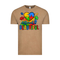 Vintage Coffee different is beautiful autism Vintage Tee - OliviaCreatesArt