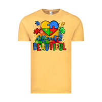 Vintage Mustard different is beautiful autism Vintage Tee - OliviaCreatesArt