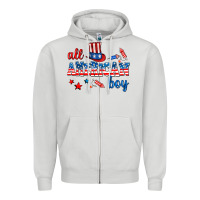 Dove Grey all american boy Zipper Hoodie - AdoDesignShop