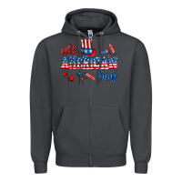 Smoke all american boy Zipper Hoodie - AdoDesignShop