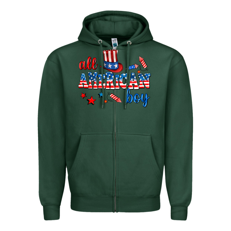 All American Boy Zipper Hoodie by AdoDesignShop | Teevron