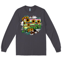 Smoke Connecticut State Map Long Sleeve Tee - RanaPortraitStore