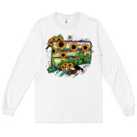 White Connecticut State Map Long Sleeve Tee - RanaPortraitStore