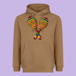 Mexican Maracas Heavyweight Hoodie Designed By Adodesignshop