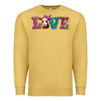 Antique Gold love with guernsey cow Premium Sweatshirt - AdoDesignShop