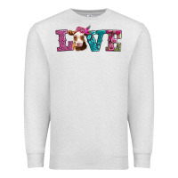 Oatmeal Heather love with guernsey cow Premium Sweatshirt - AdoDesignShop