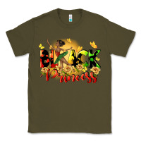 Army Green black princess Classic Tee - CowGirlArtShop