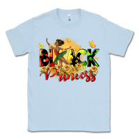 Dusty Blue black princess Classic Tee - CowGirlArtShop