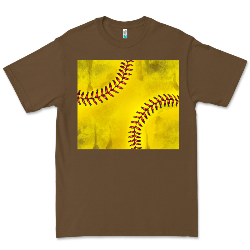Distressed Softball Pattern Premium Tee by TumblerDesignByShophia | Teevron