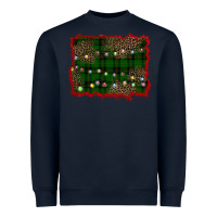 Navy christmas green plaid background Heavyweight Sweatshirt - BarkalooDesign