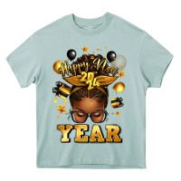 Arona happy new year afro messy bun Heavy Core Tee - texasbilliewilder