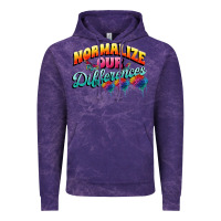 Cloud Purple Normalize our differences Autism Vintage Hoodie - FaDigitalArtStudio