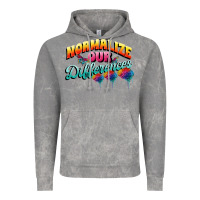 Cloud Rock Normalize our differences Autism Vintage Hoodie - FaDigitalArtStudio