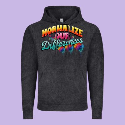Normalize Our Differences Autism Vintage Hoodie Designed By Fadigitalartstudio
