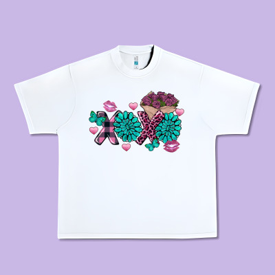 Xoxo Valentine's Day Turquoise Gemstone Urban Heavy Tee Designed By Fadigitalartstudio