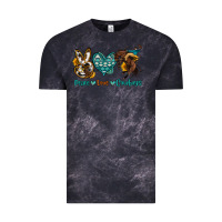 Cloud Black peace love cowboys Vintage Tee - OliviaCreatesArt