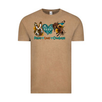Vintage Coffee peace love cowboys Vintage Tee - OliviaCreatesArt