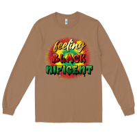 Toasted Coconut feeling blacknificent Long Sleeve Tee - FaDigitalArtStudio
