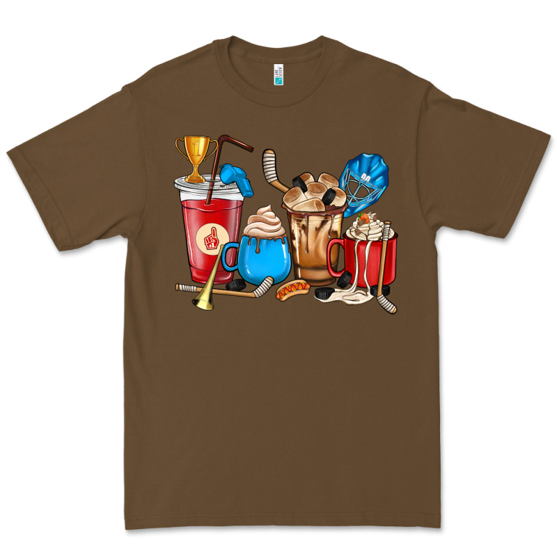 Hockey Coffee Cups Premium Tee by HowdyJamesFarm | Teevron