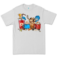 Dove Grey Hockey coffee cups Premium Tee - HowdyJamesFarm